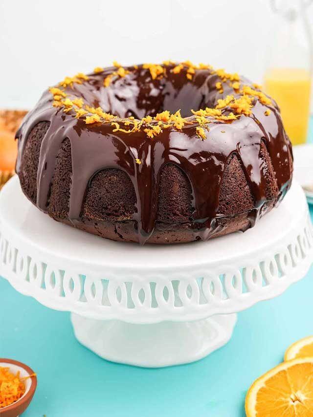 Aglow Chocolate Orange Bundt Cake